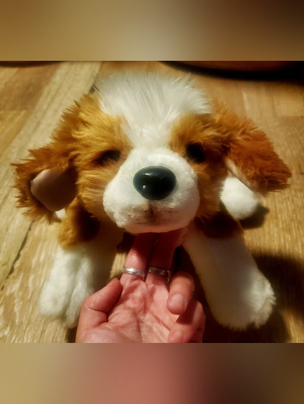 Little Live Pets Plush Brown and White Dog Plush Toy -
